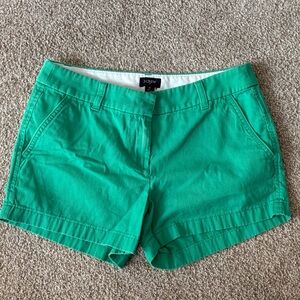 JCREW FACTORY 3.5 INCH CHINO SHORTS SIZE 2 GREEN
